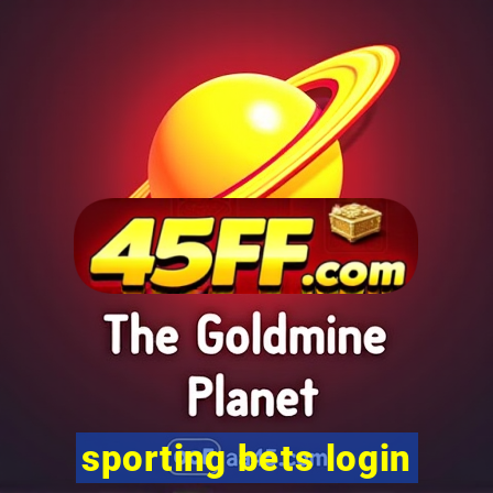 sporting bets login